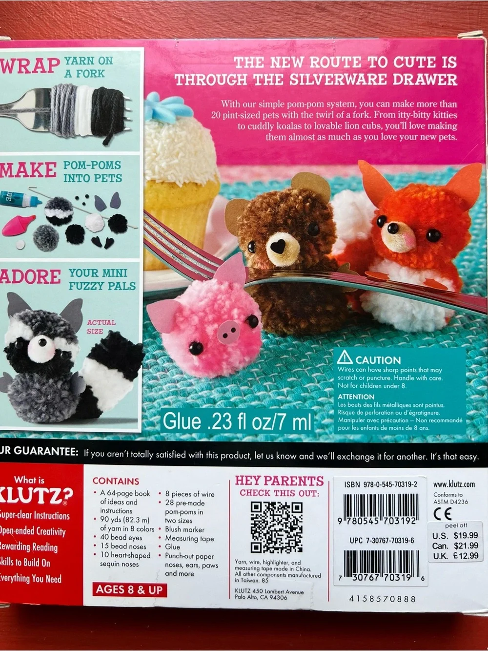 Mini Pom-Pom Pets Craft Book – Colorful Pom-Pom Animals #craftcore